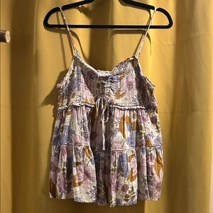 American Eagle Outfitters Floral Tiered Blouse